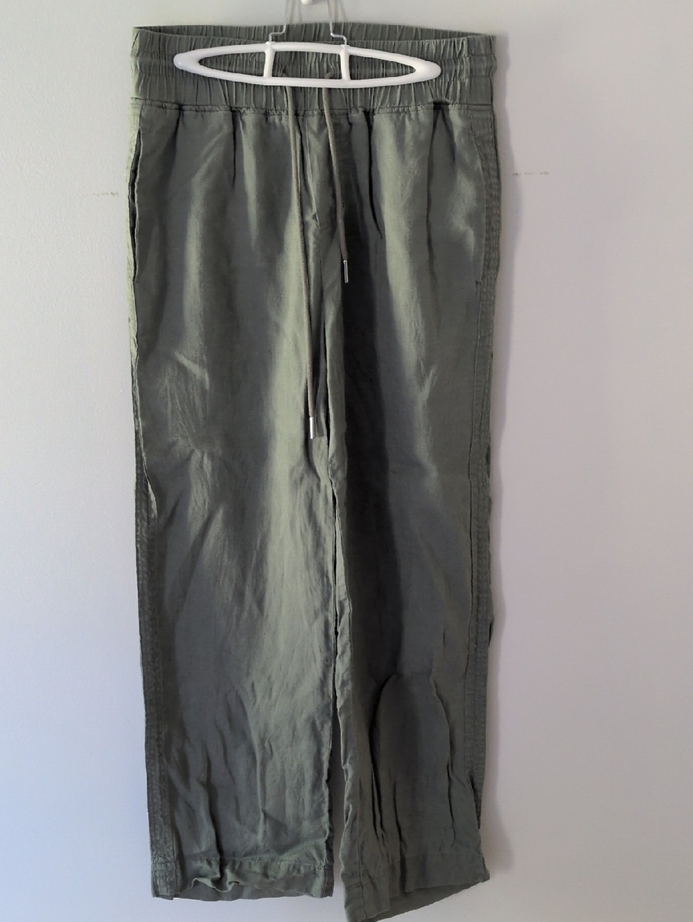 Quince Women's Linen Sage Green Pants Wide Leg